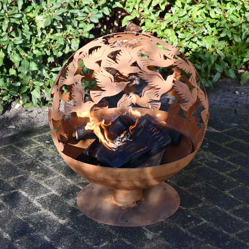 Cheminée mexicaine charbon de bois Leaf, bronze