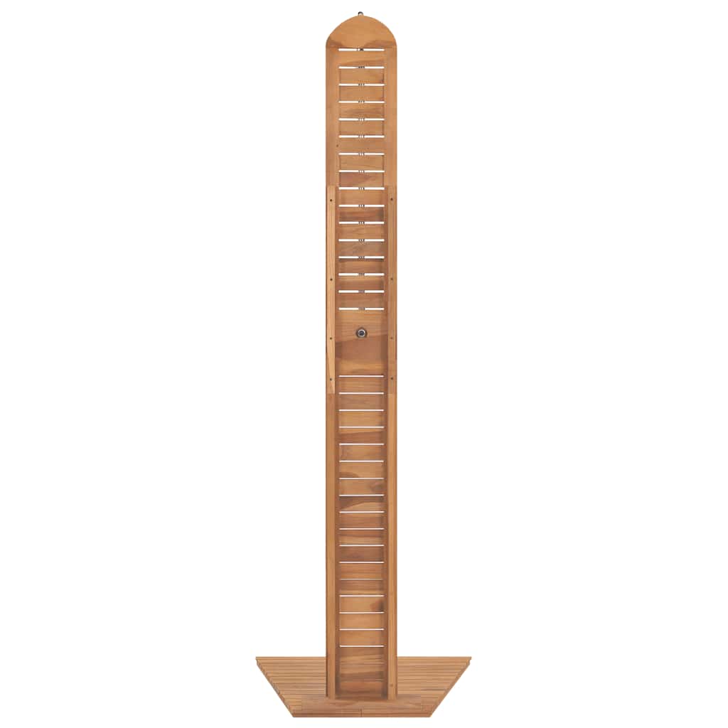 Garden Shower Solid Teak 70x75x204 cm