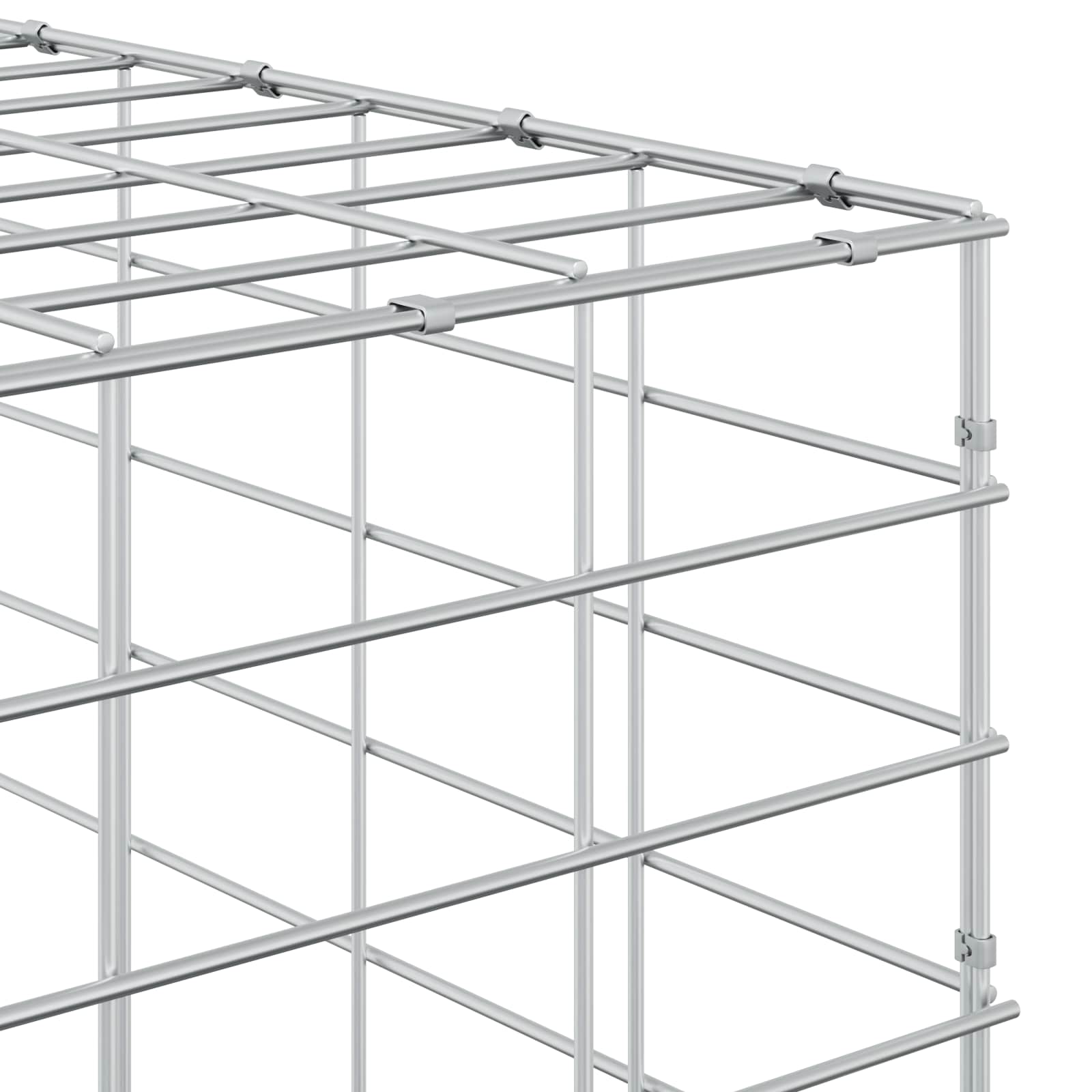 Gabion with 5 mm Wire and 5x10 cm Mesh 50x50x50 cm vidaXL