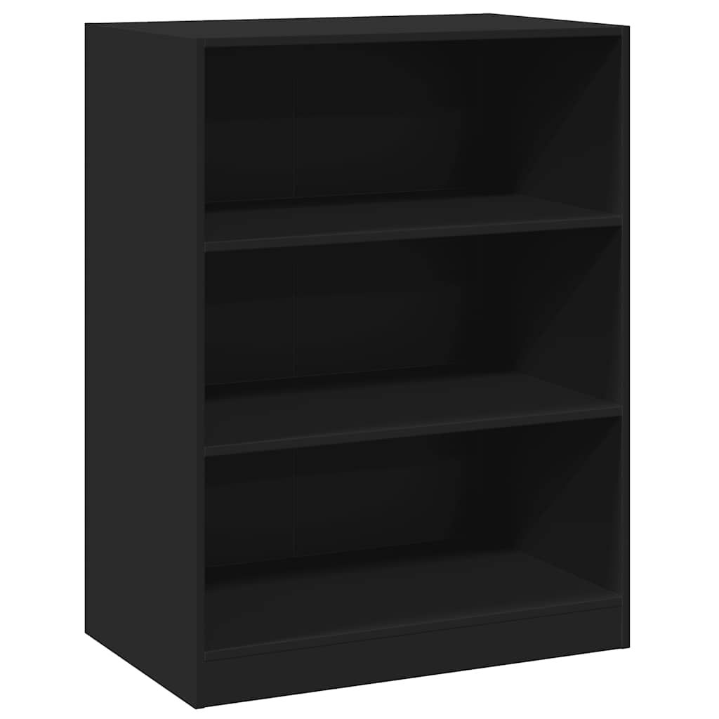 Armario de madera de ingeniería negro