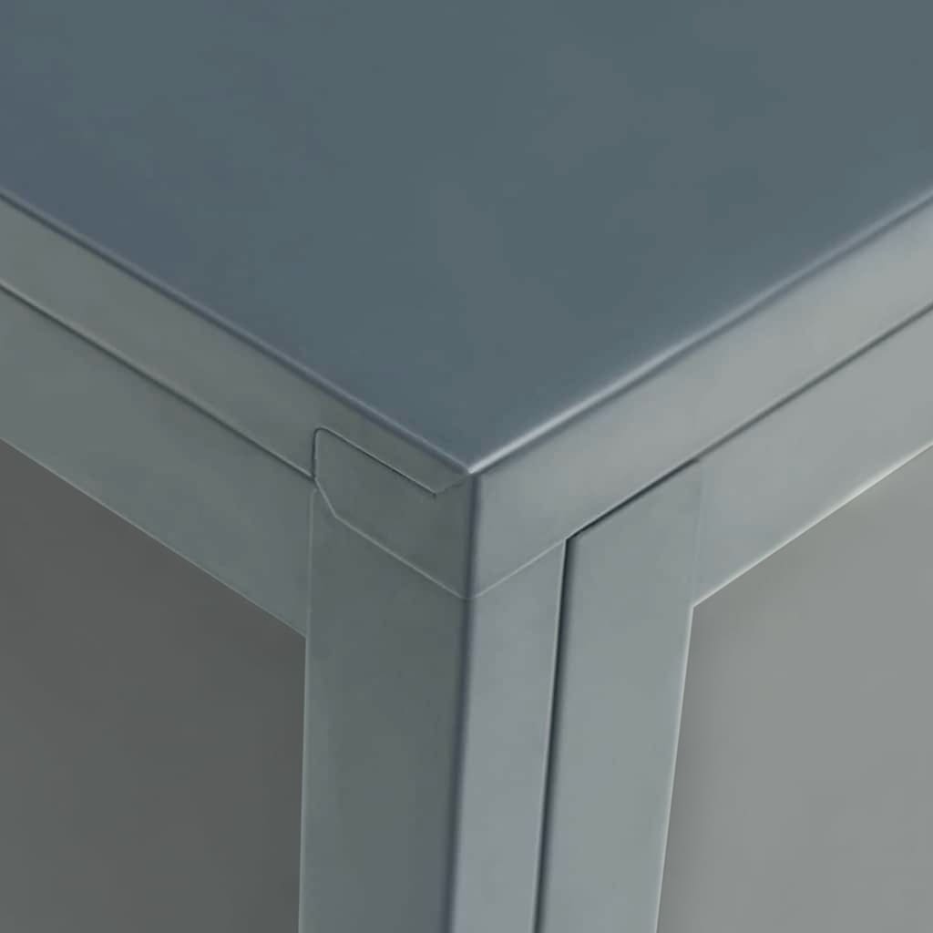 Credenza bassa,Armadietto Buffet Vintage Bianca 75x35x105 cm in Acciaio