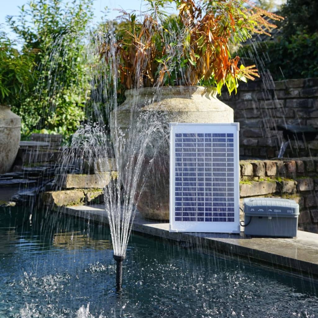 Kit pompe solaire bassin avec filtre Fountain Pro 380L-8W
