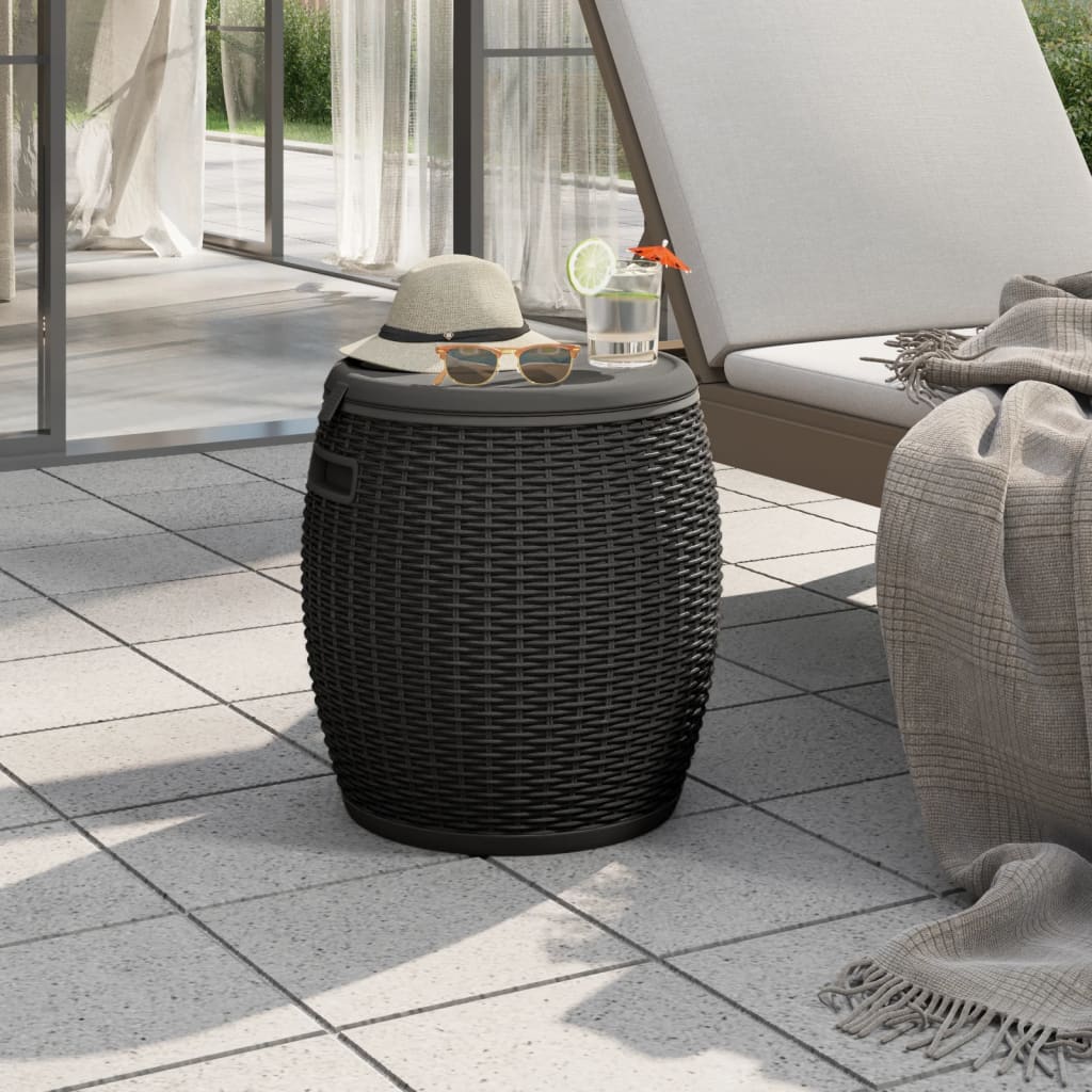 Outdoor round storage deals table