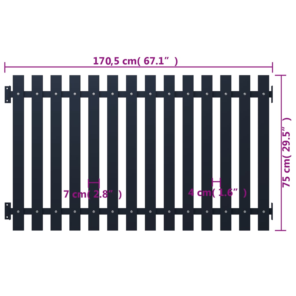 COSTWAY Recinzione da Giardino con 5 Pannelli e 5 Picchetti, Recinto per  Aiuole 98 CM in Metallo Verniciato a Polvere Antiruggine, Pannelli per  Recinzioni da Giardino, Orto ed Aiuole : : Giardino e giardinaggio