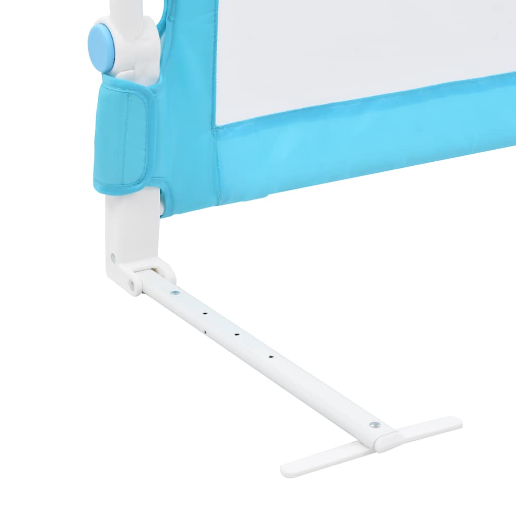 Toddler Safety Bed Rail Blue 180x42 cm Polyester vidaXL