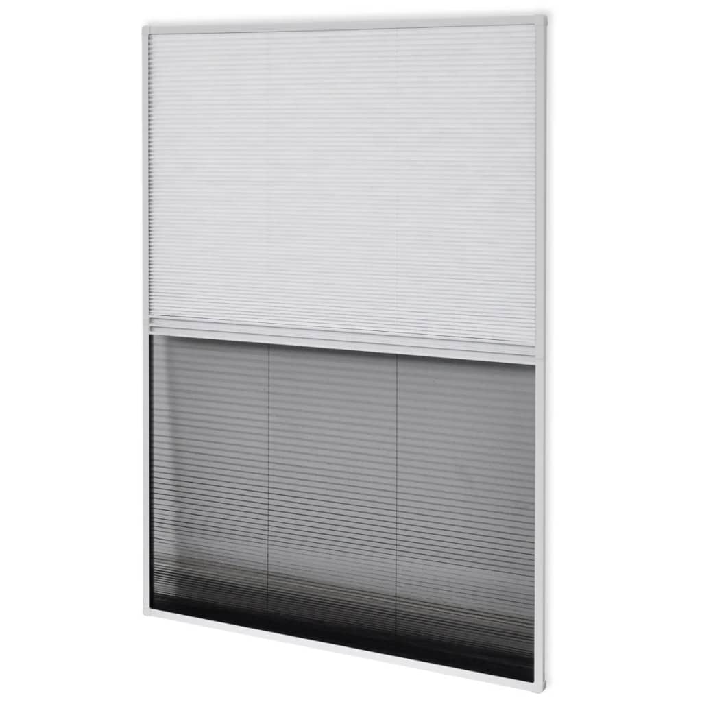 Moustiquaire Pour Volet Roulant Sans Perçage Ni Recoupe Moustiquaire plissée pour fenêtre et store Aluminium 60 x 80 cm vidaXL