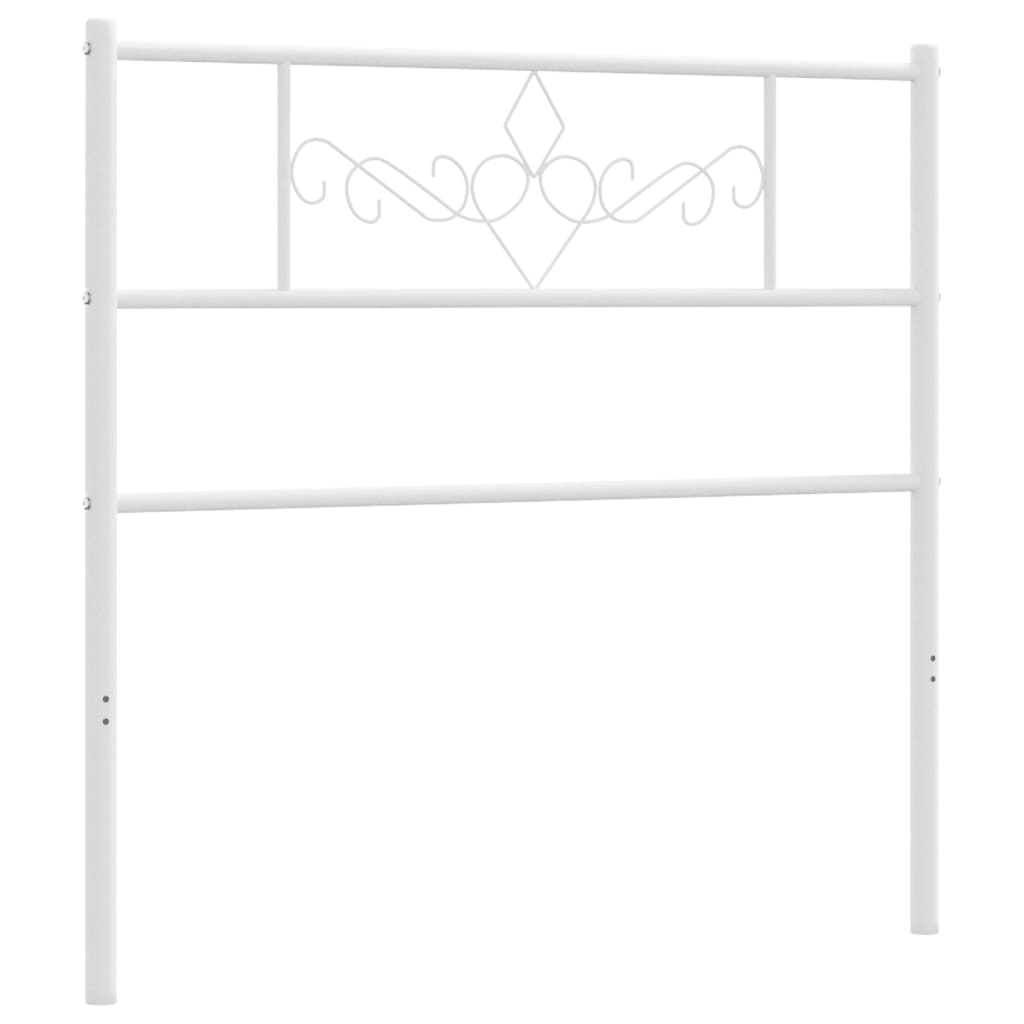 Kopfteil，Betthaupt Metall Weiß 80 cm vidaXL
