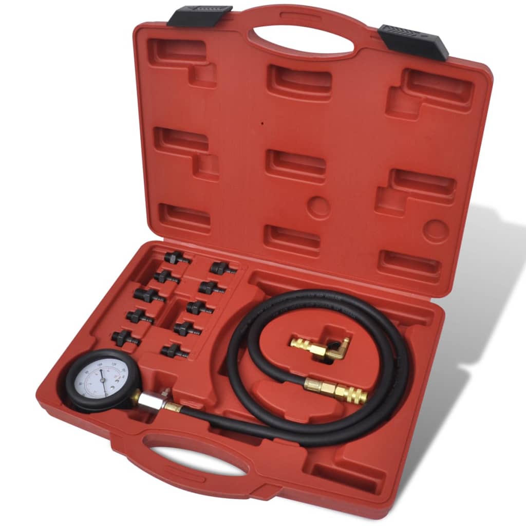 Kit à outils de test de pression de l'huile et du moteur vidaXL72459
