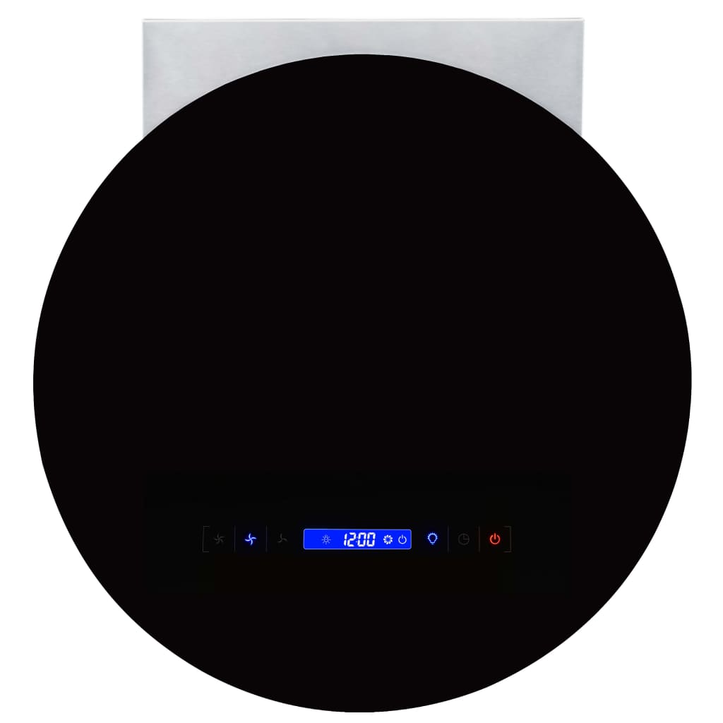 vidaXL Hotte Suspendue à Capteur Tactile LCD Hotte de Cuisine Eclairage LED  Filtre à Graisse Maison Intérieur 55 cm Acier Inoxydable