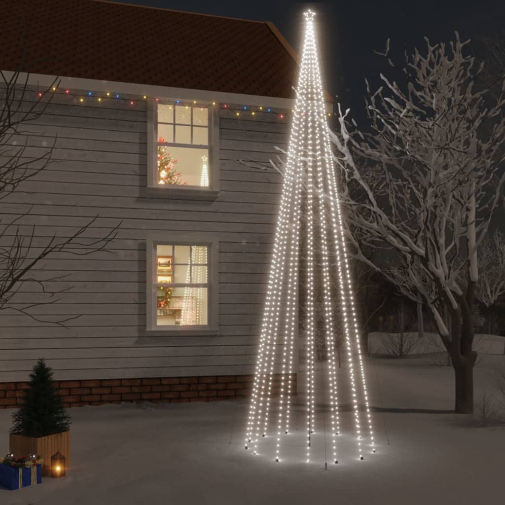 Outsunny LED Spiralbaum Weihnachtsbaum mit 135 Mini-Lichtern