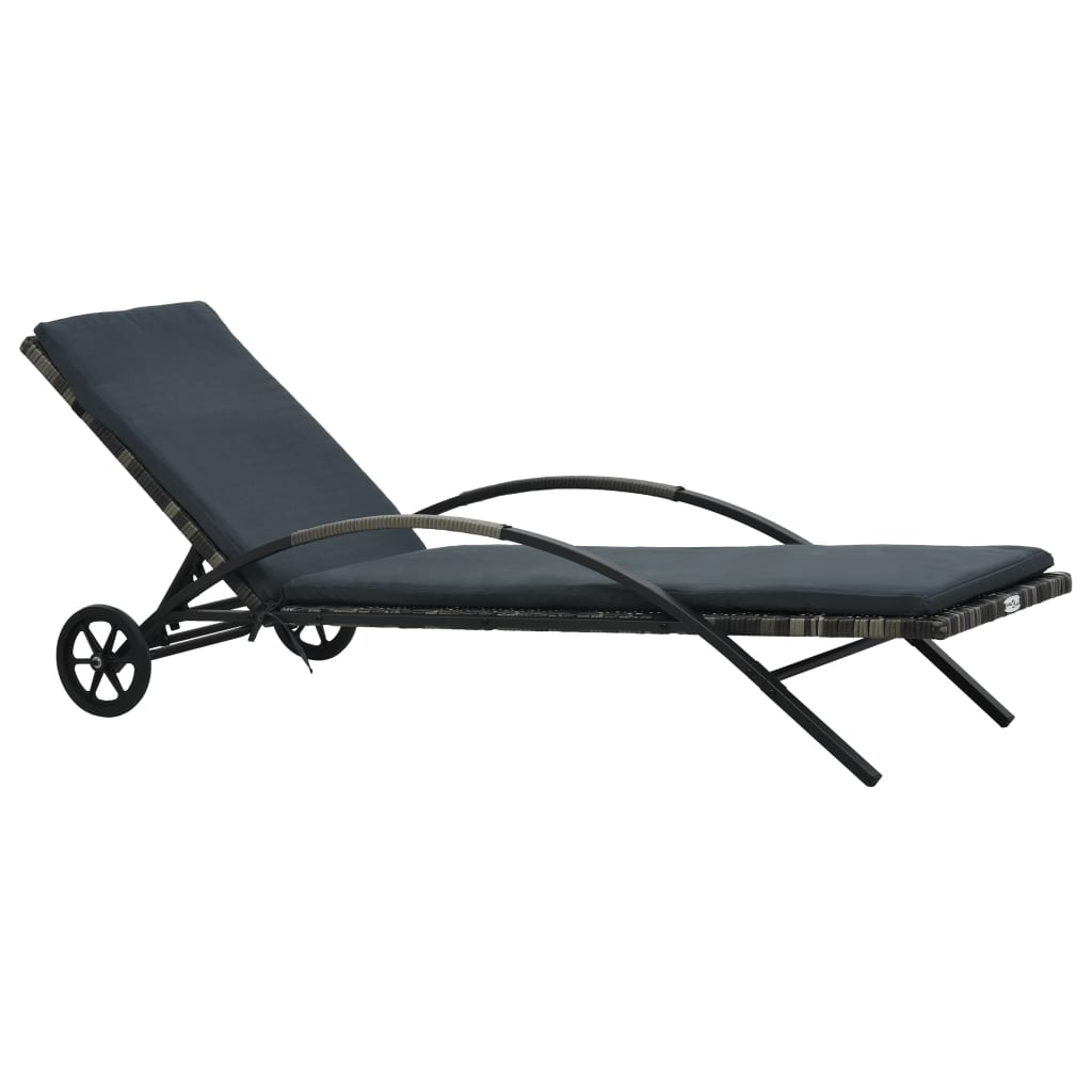 Sun lounge with discount wheels