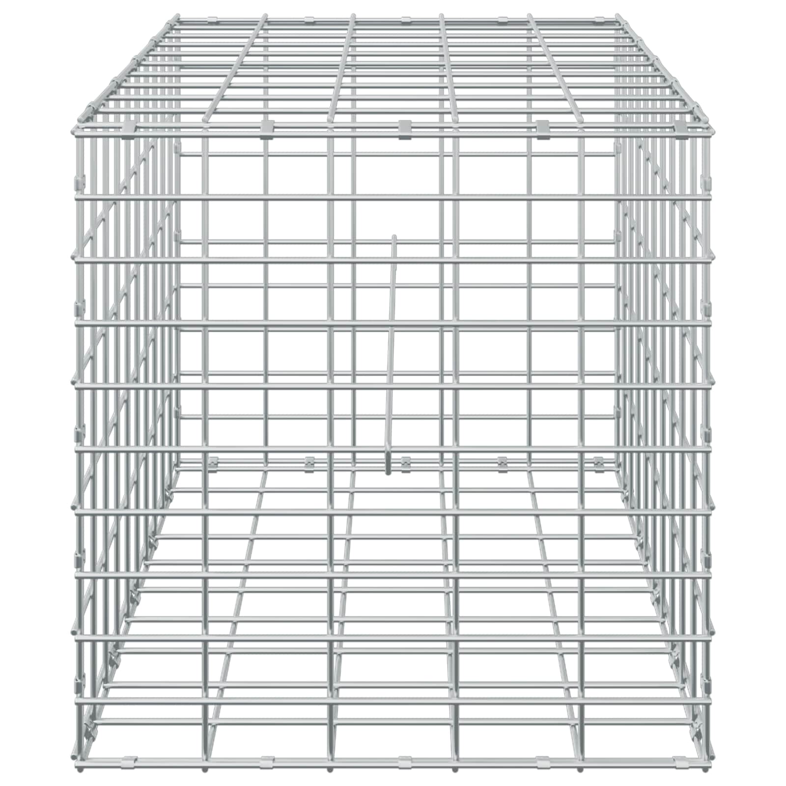 Gabion with 5 mm Wire and 5x10 cm Mesh 50x50x50 cm vidaXL
