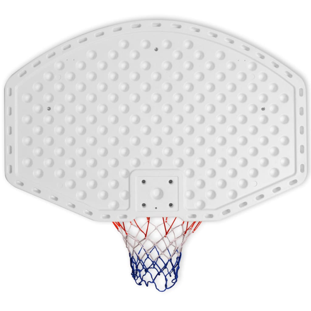 vidaXL Set de canasta de baloncesto de pared tres piezas 90x60 cm - Blanco