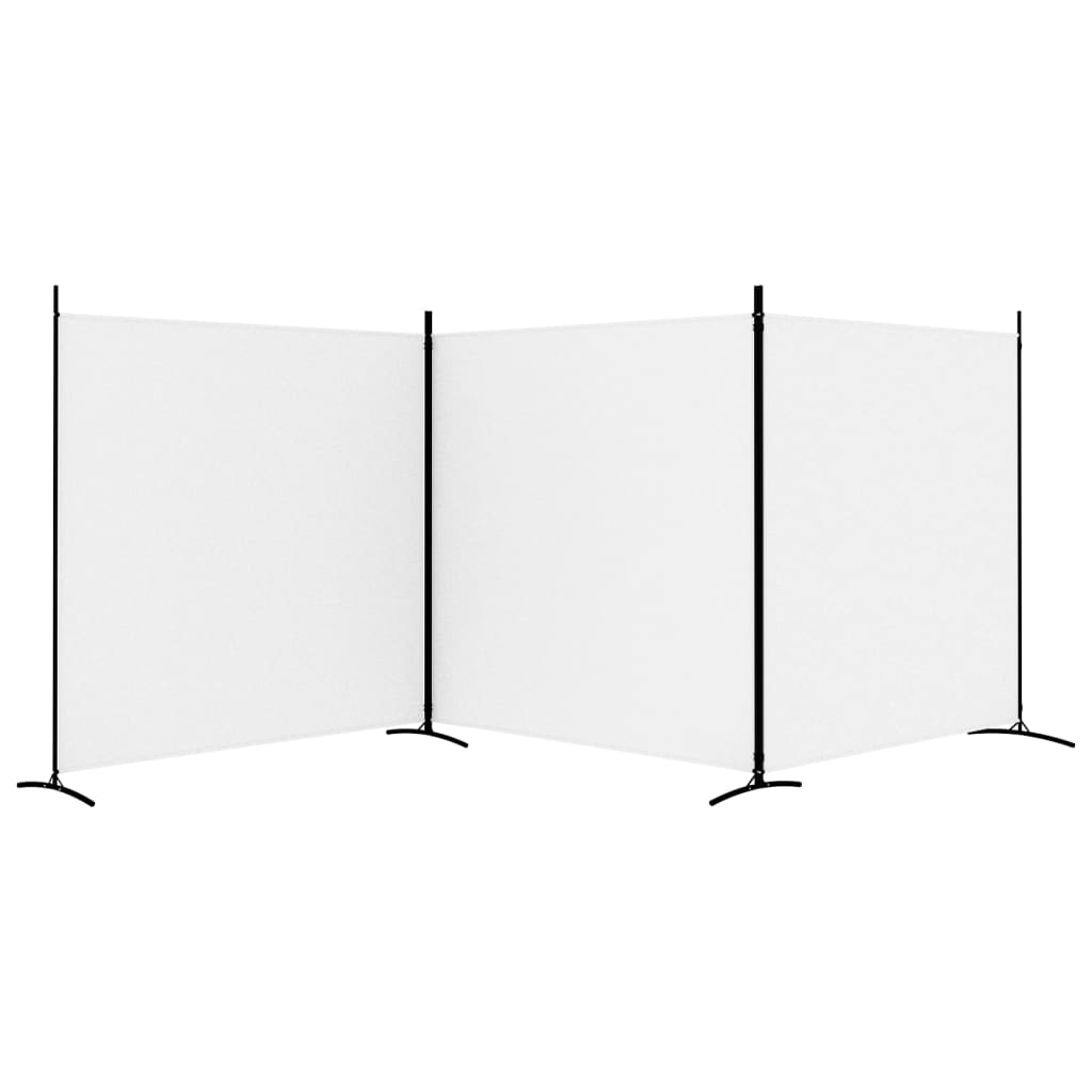 Biombo divisor/Separador de 3 paneles blanco crema 260x180 cm FRT7026  MaisonChic