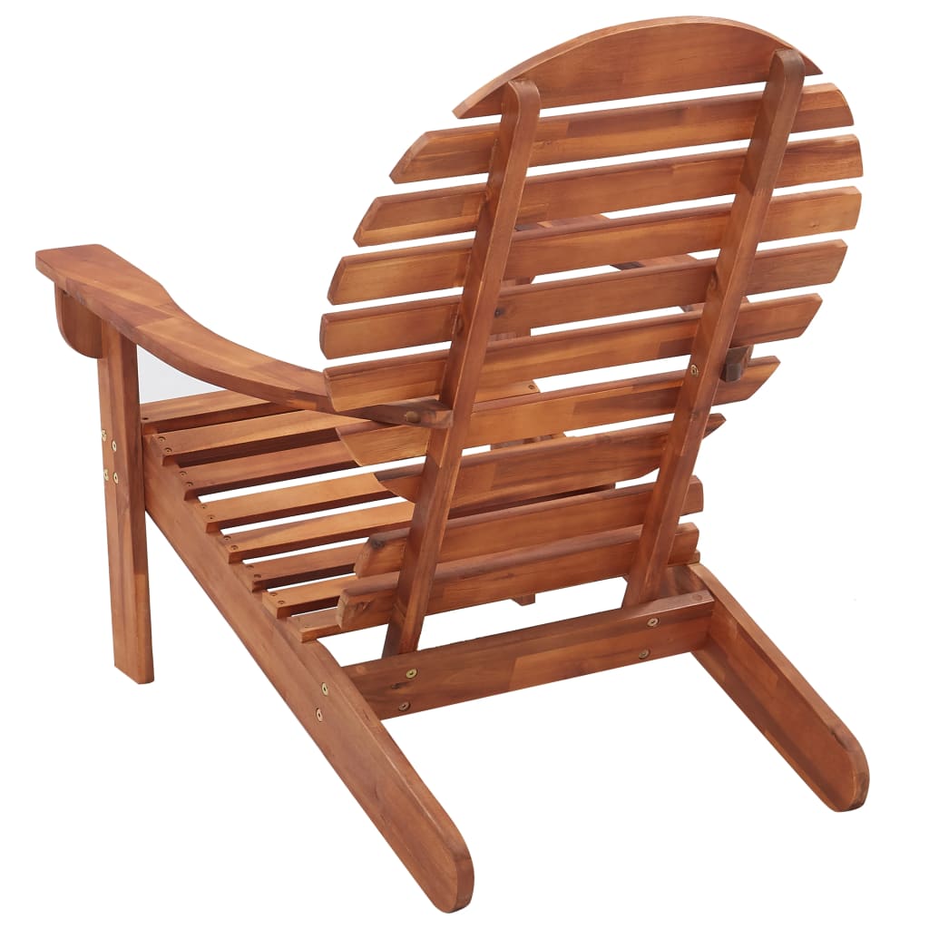 Chaise Adirondack Bois d'Acacia Massif Naturel