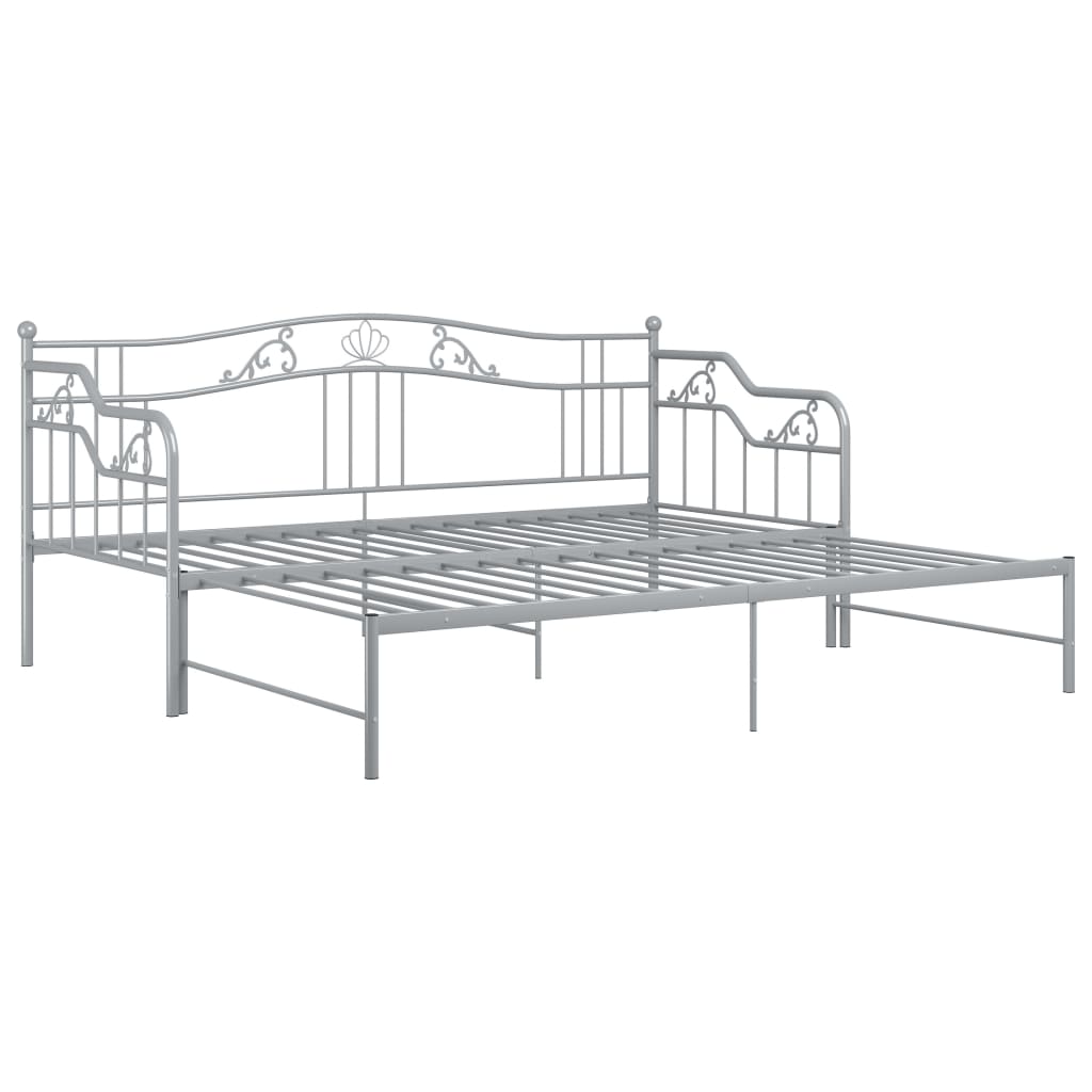 Cadre De Canapé-lit Extensible, Lit Adulte Pour 1 Personnes, Structure De Lit, Assemblage Facile, Gris Métal 90x200 Cm OIB1544E -ATMOSPHERA || Songmics Soldes Boutique AAHKMJXYDAFdJAOAIMEbOAchtTzbsWMnceblMk5y4