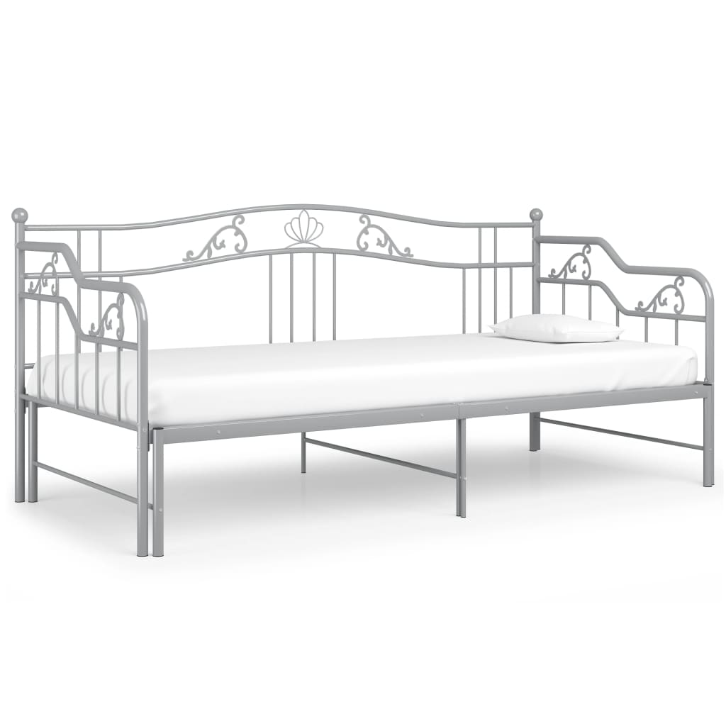 Cadre De Canapé-lit Extensible, Lit Adulte Pour 1 Personnes, Structure De Lit, Assemblage Facile, Gris Métal 90x200 Cm OIB1544E -ATMOSPHERA || Songmics Soldes Boutique AAHKMJXYDAFdJAOAIMEbOAchtTzbsWMnceblMk5y4