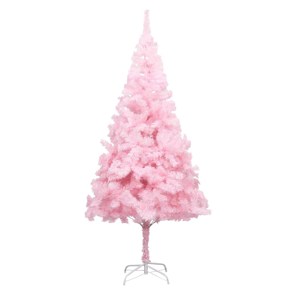 Albero di Natale Innevato con Led in Pe+Pvc H.180/240 cm Apertura ad  Ombrello