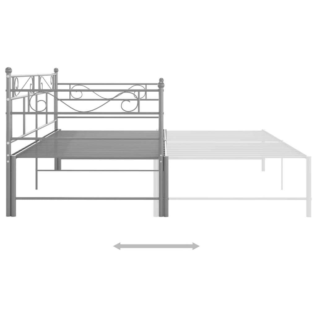 Cadre De Canapé-lit Extensible, Lit Adulte Pour 1 Personnes, Structure De Lit, Assemblage Facile, Gris Métal 90x200 Cm OIB4837E -ATMOSPHERA || Songmics Soldes Boutique AAHKMJXYDAFdJAOAIMEbOAchtTzbsWMnceblMk5y4