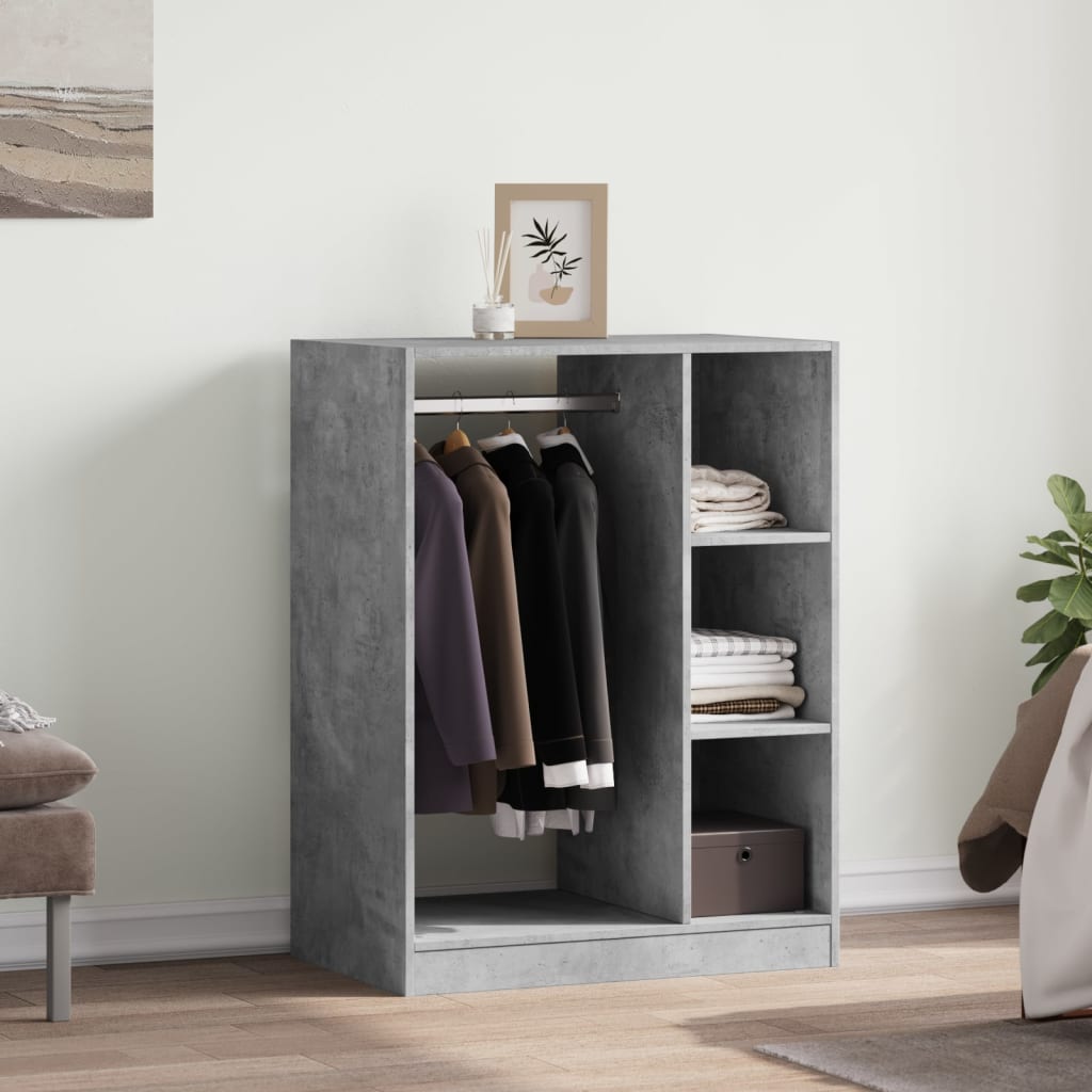 Armario de madera de ingeniería gris hormigón