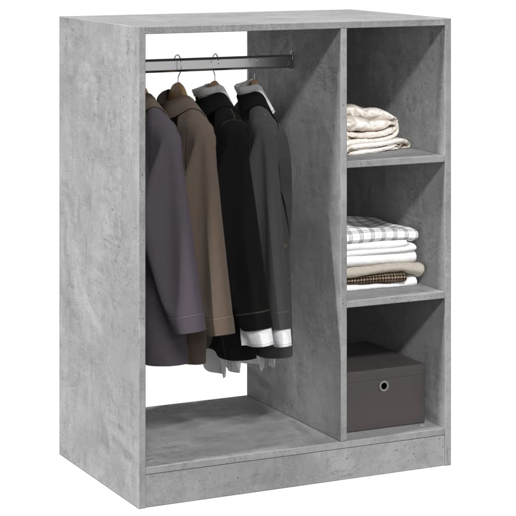 Armario de madera de ingeniería gris hormigón