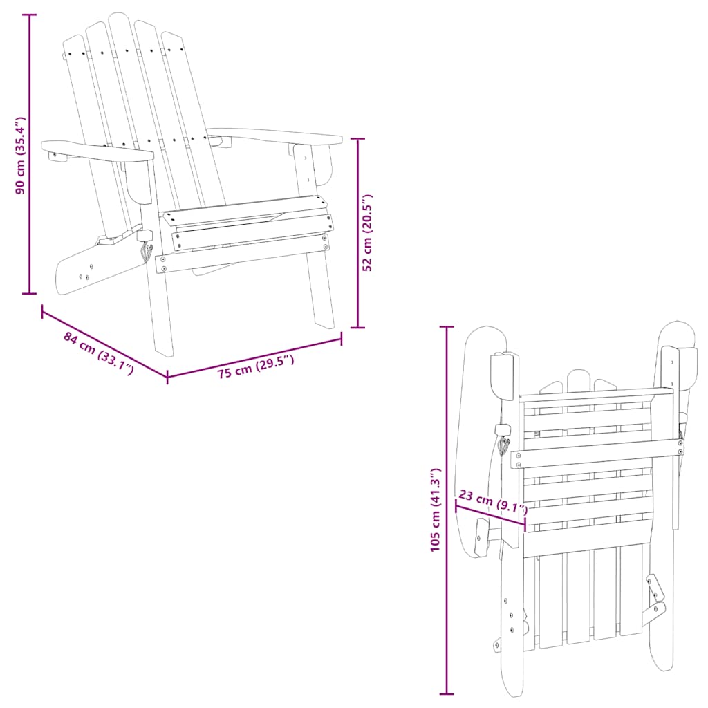 Lot De 2 Chaises De Jardin Adirondack | Fauteuils De Jardin Repose-pieds Bois D'acacia 90120 -Promos Garde Plante Boutique AAHKMJXYDAFdJAOAIMEbOAchtTzbsWMnceblMk5y4
