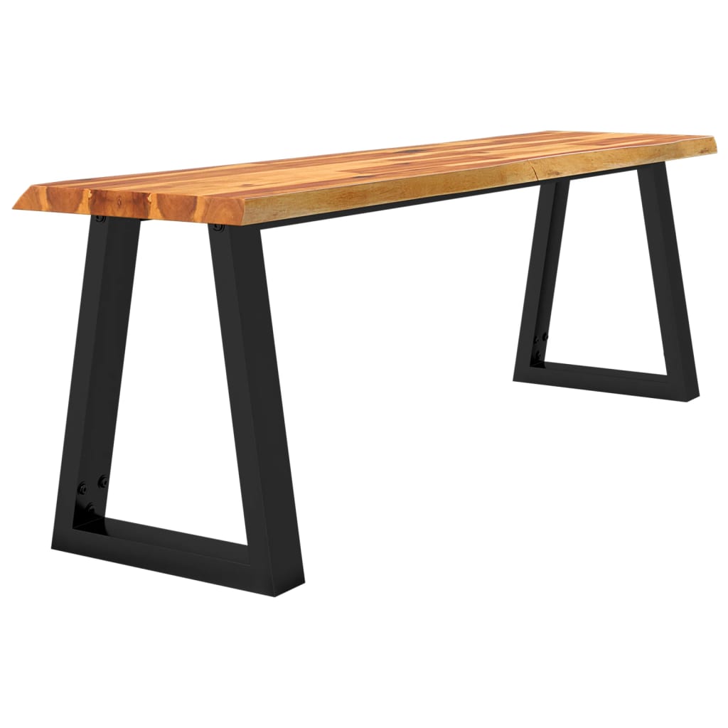 Banc Avec Bord Vivant 160 Cm Bois D'acacia Massif | -fr