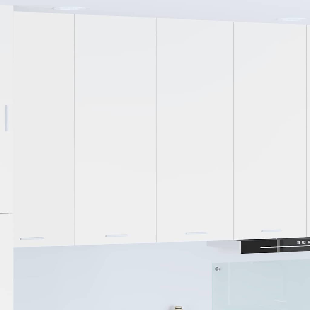 VidaXL Armadio Pensile Moderno Bianco 60x31x100 Cm | Legno Multistrato Per Cucina E Casa | 2 Ante