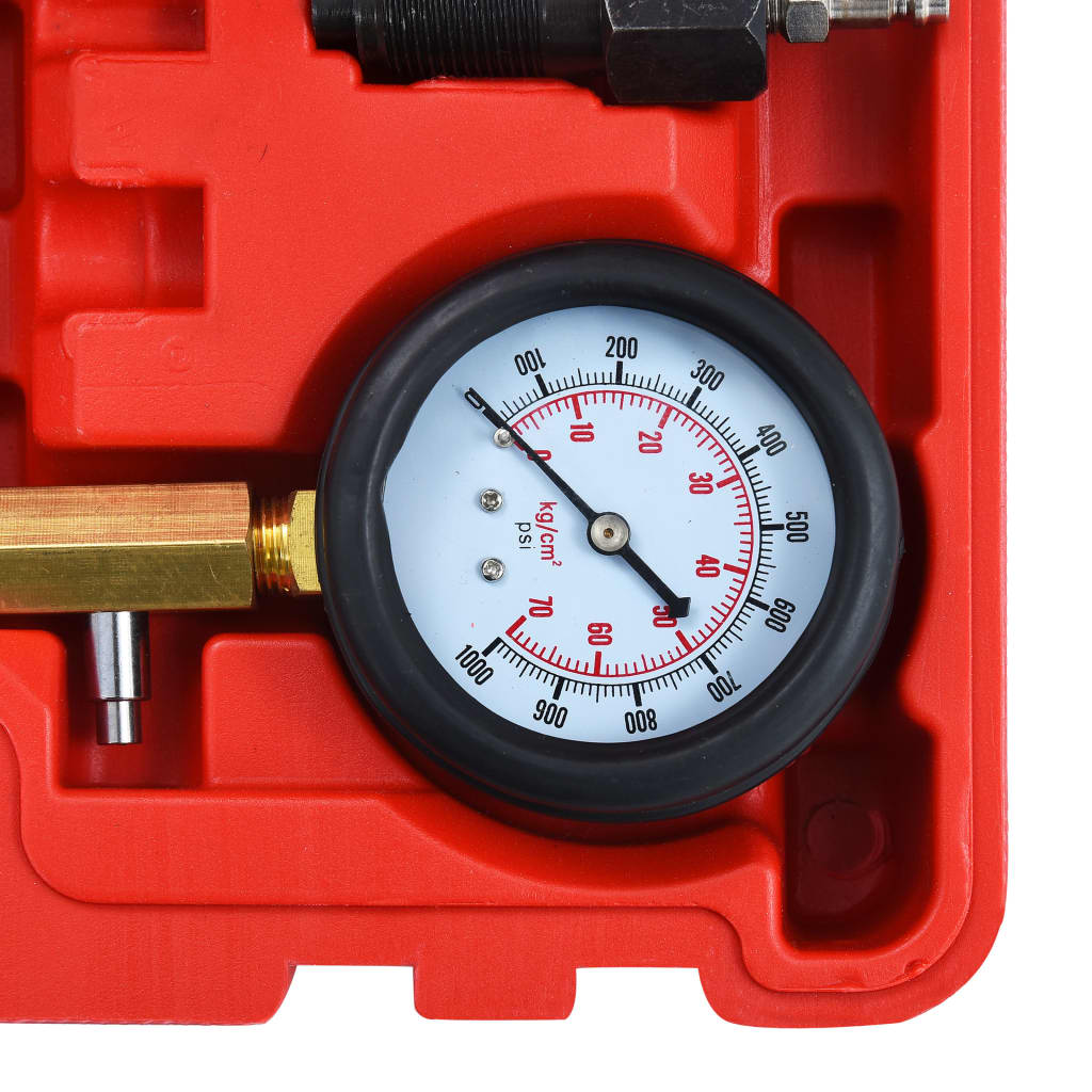 Kit Tester Di Compressione 11 Pezzi Per Motori A Benzina – 0-300 PSI / 0-20 BAR, Con Adattatori M10-M18, Per Auto, Moto E Camion