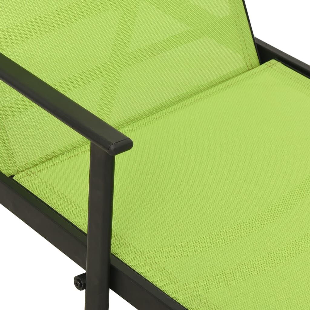 Tumbona Mueble para patio Asiento de jardín de acero y tela textilene