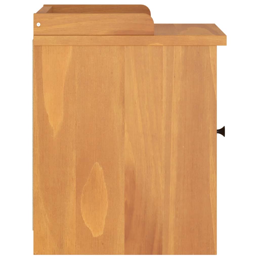 Panca Da Ingresso In Legno Massello Di Recupero Multicolore – 60x35x45 Cm – Con Gambe In Metallo – VidaXL - 2