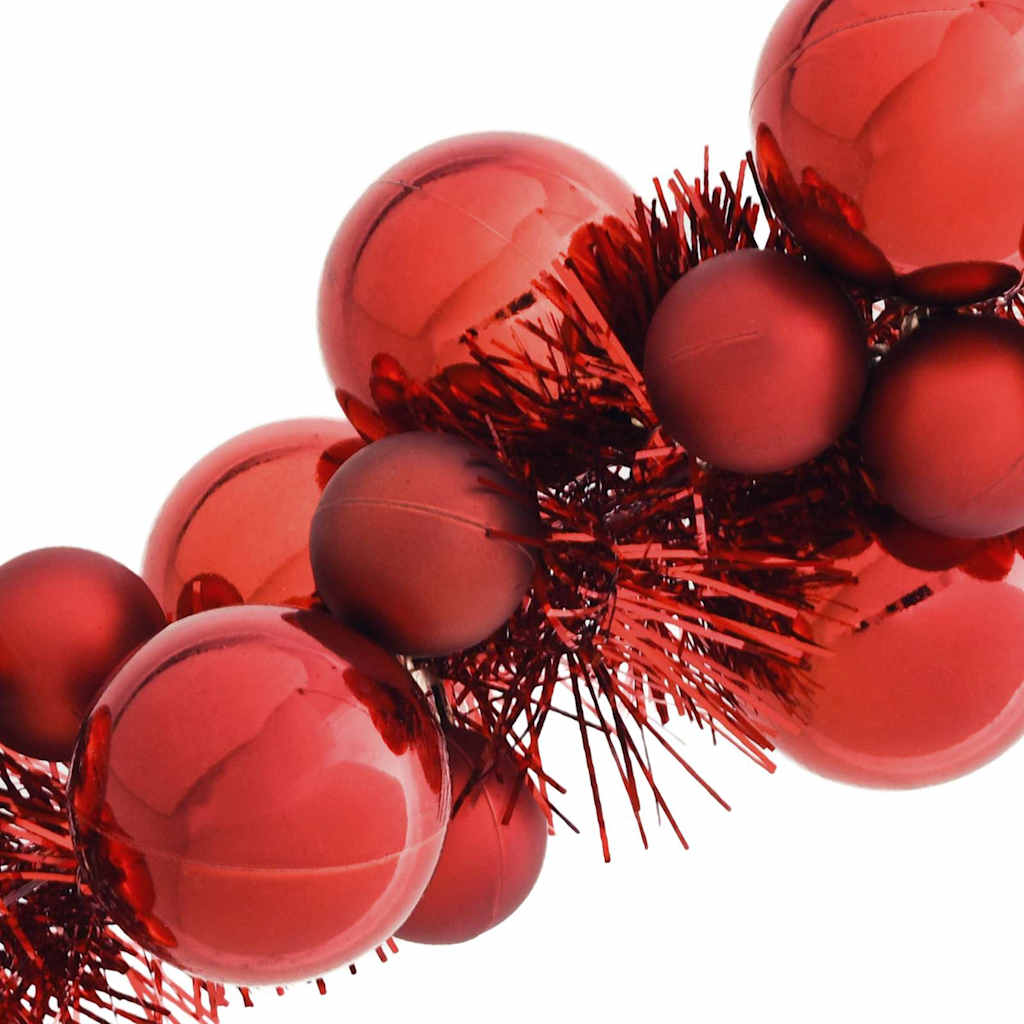 Sticker Noël Guirlande Boule De Noël Rouge - Stickers STICKERS FÊTES