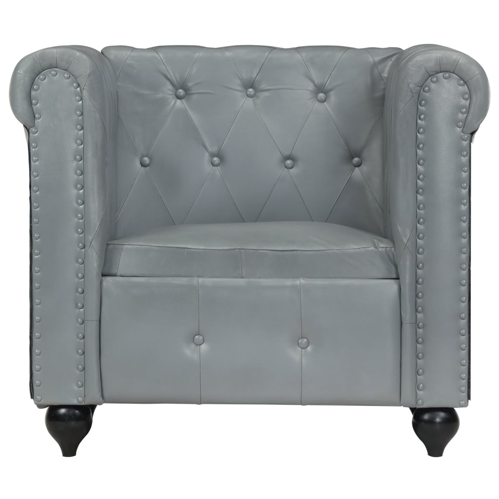 vidaXL Sessel mit Kissen Chesterfield Clubsessel Loungesessel Polstersessel Fernsehsessel Relaxsessel Armsessel Cocktailsessel Cremeweiß Polyester
