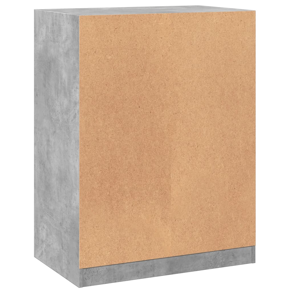 Armario de madera de ingeniería gris hormigón