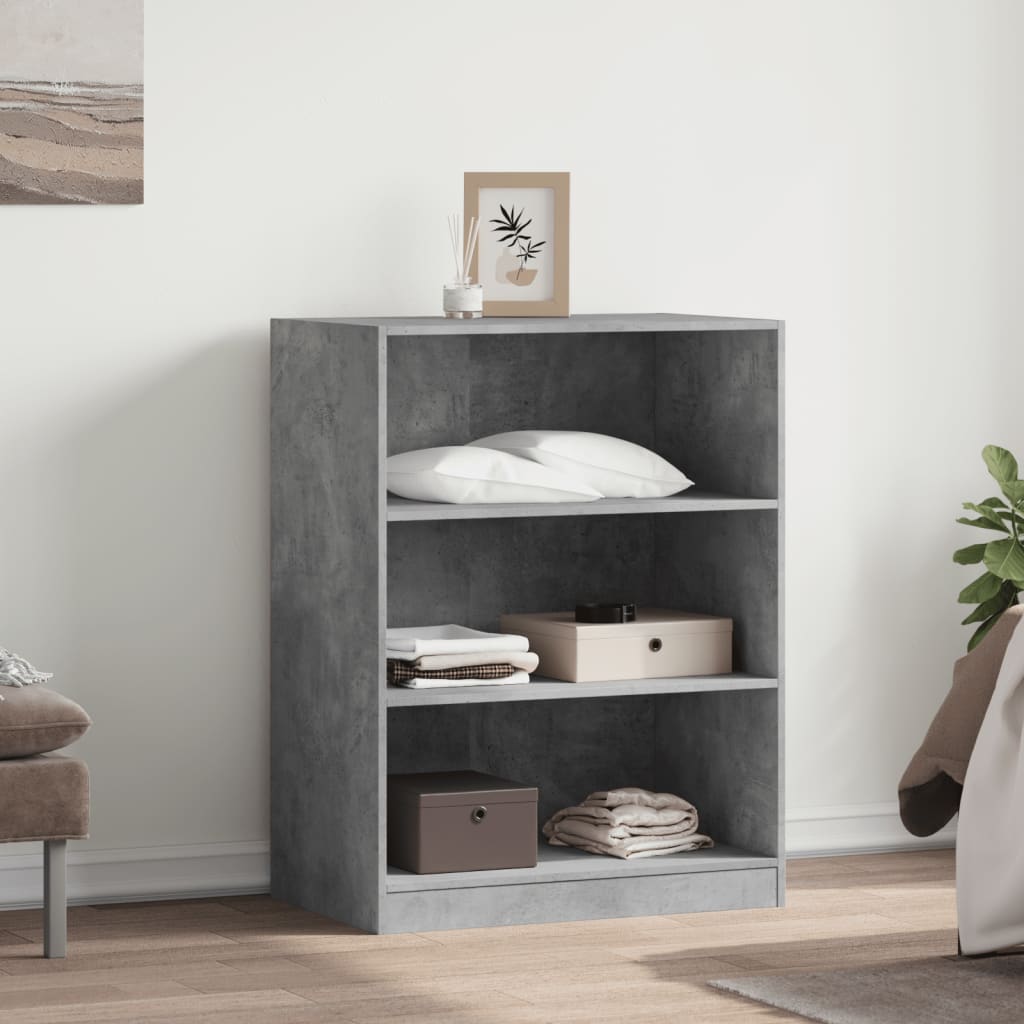 Armario de madera de ingeniería gris hormigón