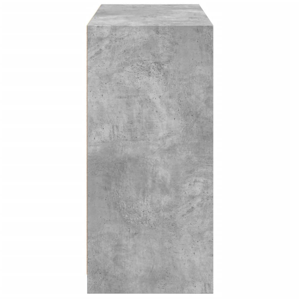Armario de madera de ingeniería gris hormigón
