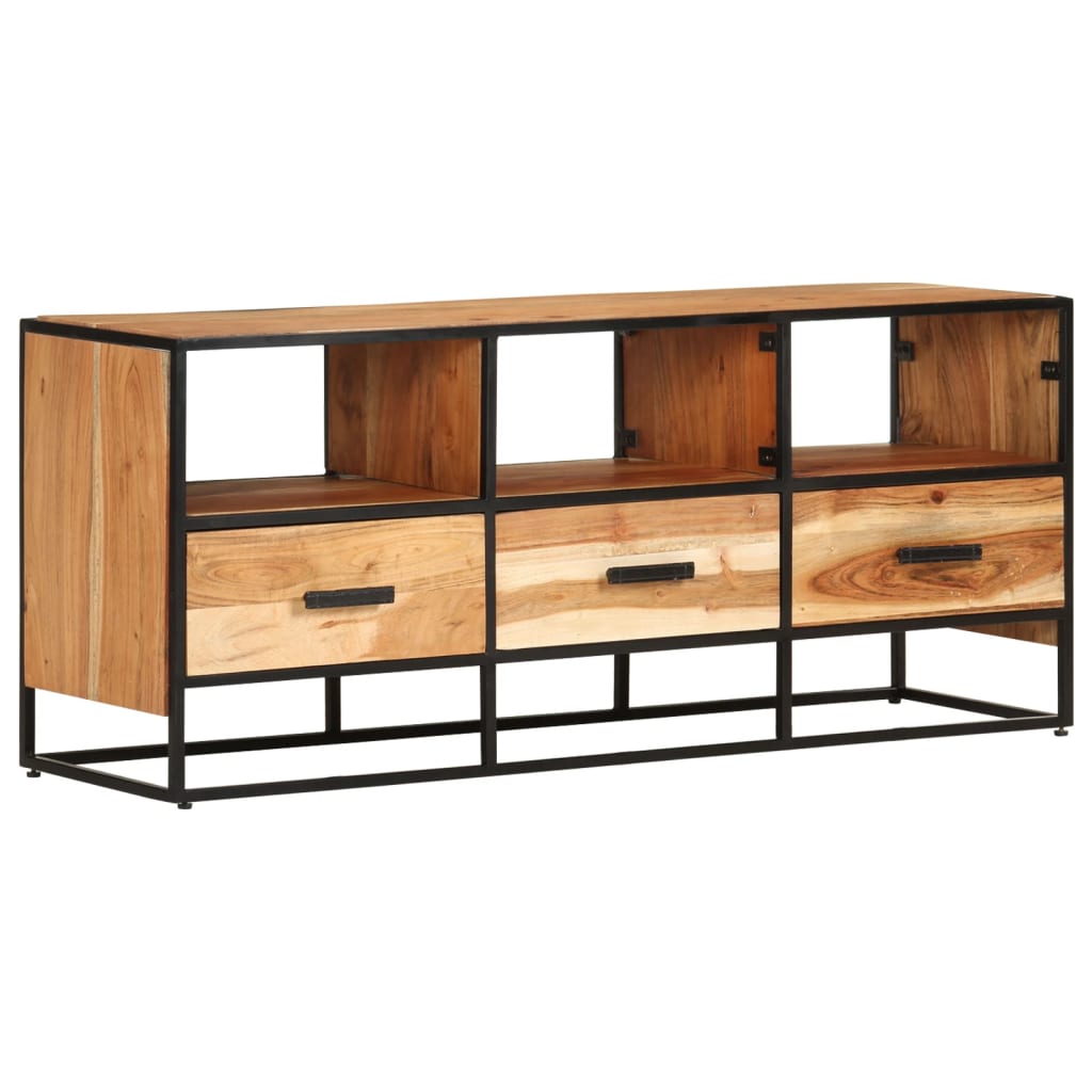 Unico Design Mobile Porta TV 110x30x45 cm in Legno Massello di Acacia  110x30x45 cm Magnifico it - Marrone26286