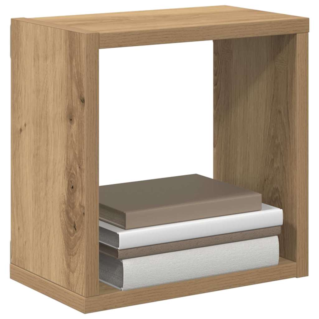 Étagères Cube Murale, étagères De Rangements 2 Pcs Chêne Artisanal Bois D Ingenierie Ffd7528