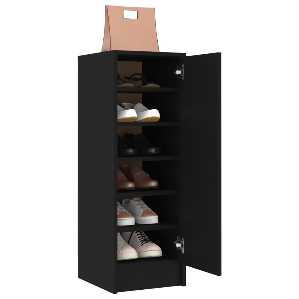 Scarpiera Salvaspazio，Portascarpe，Mobili per scarpe Nera 44x32x174 cm in PP  MCI831679 MaisonChic