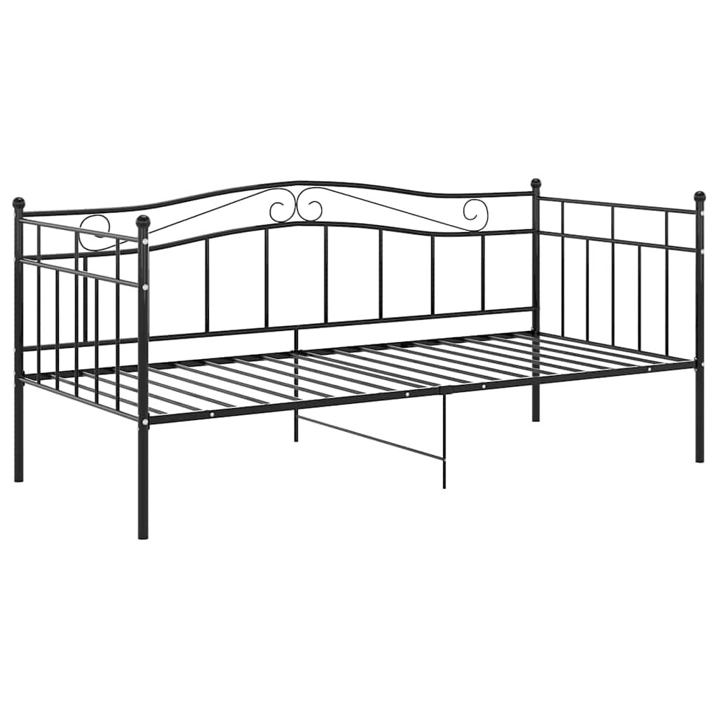 Cadre De Canapé-lit, Lit Adulte Pour 1 Personnes, Structure De Lit, Assemblage Facile, Noir Métal 90x200 Cm OIB2157E -ATMOSPHERA || Songmics Soldes Boutique AAHKMJXYDAFdJAOAIMEbOAchtTzbsWMnceblMk5y4