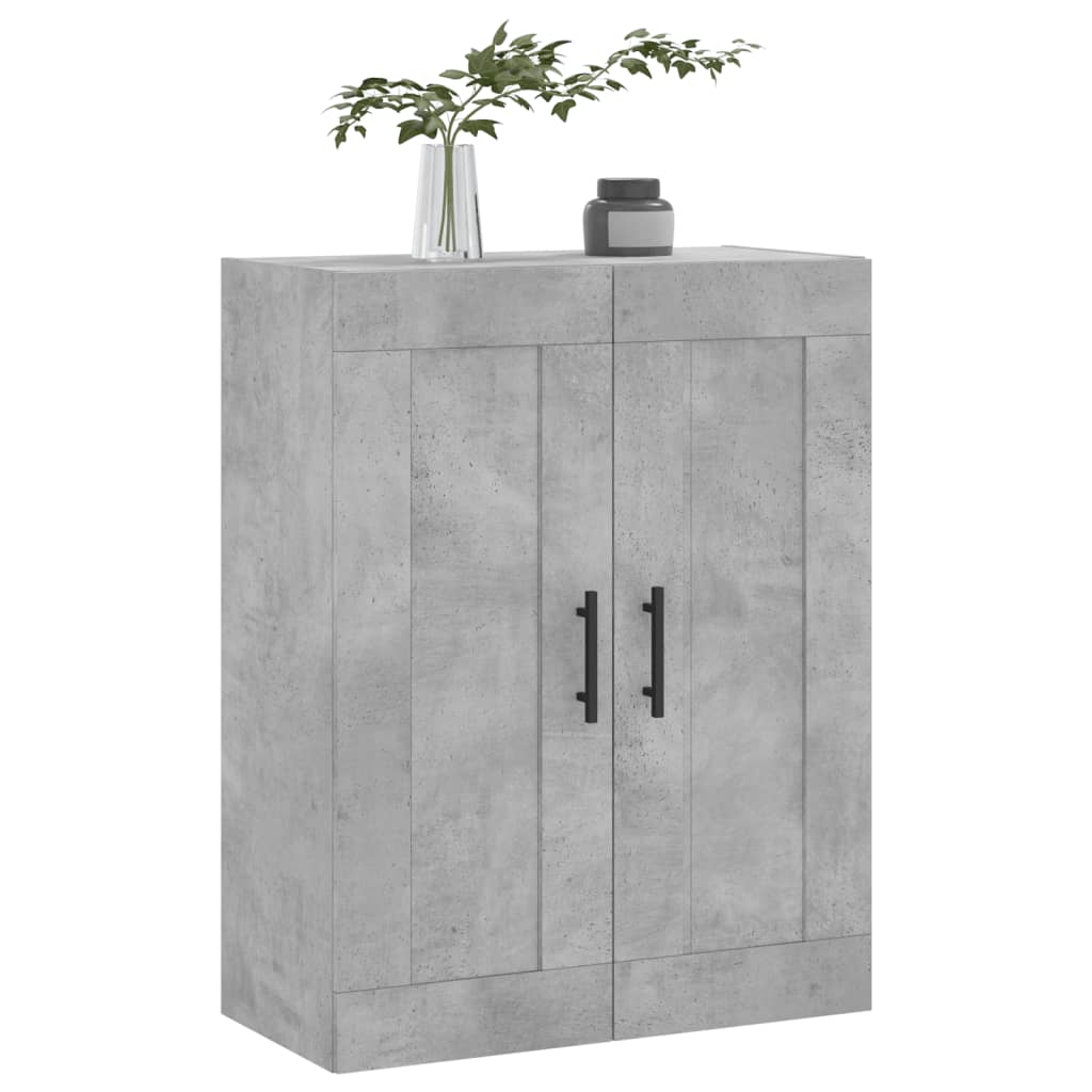 Mobile A Parete Grigio Sonoma 34,5x34x90 Cm Legno Multistrato VidaXL