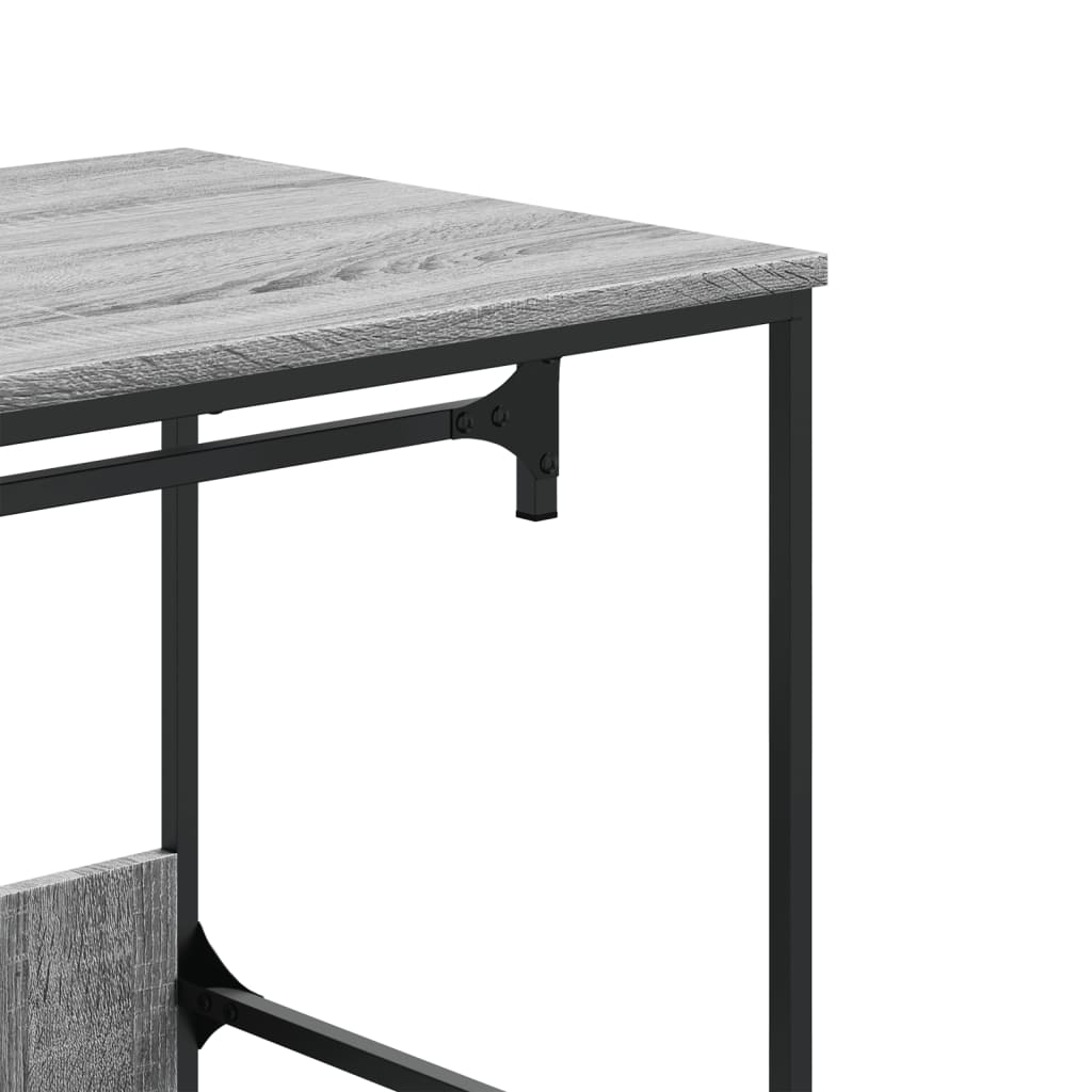 Armario de madera de ingeniería gris Sonoma