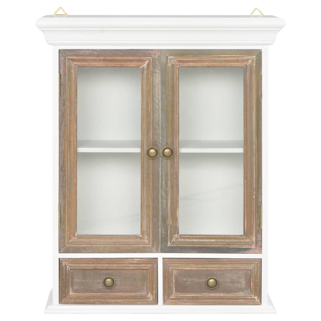 Armoire murale Blanc 49 x 22 x 59 cm Bois massif