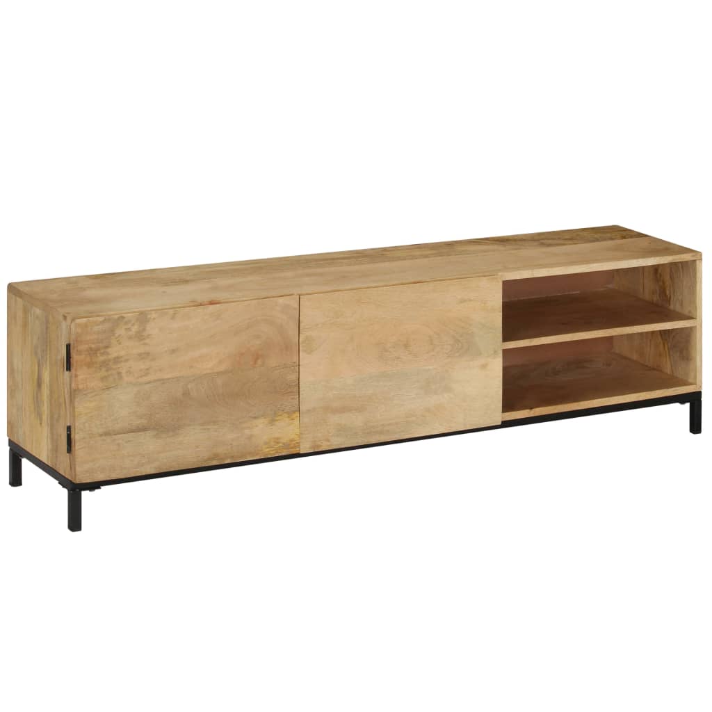 Mueble para TV madera maciza de mango 145x30x41 cm