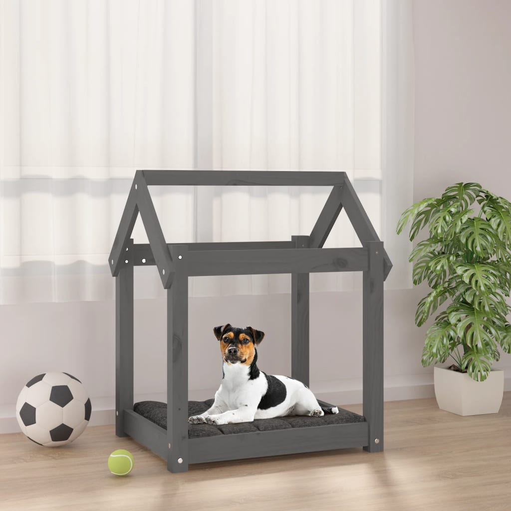 PawHut Divanetto per cani Cuccia per Animali Domestici, Grigio, 73.5x41x33cm