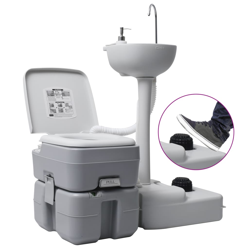 Toilette De Camping | Toilette Portable WC Chimique Et Support à Laver Les Mains Gris 63054 -Geberit || Grohe || ALLIBERT Soldes AAHKMJXYDAFdJAOAIMEbOAchtTzbsWMnceblMk5y4 uJLclu3 zmJfUTvZrivDYEBtaW4y9WAen5QrzdmGD7Xayo