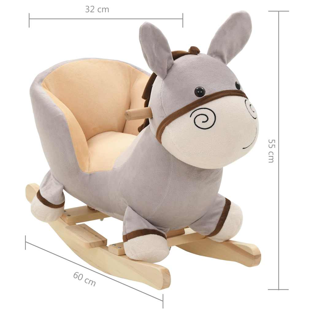 UNIQUEÂne à Bascule Avec Dossier Peluche 60 X 32 X 55 Cm Gris3,9 Kg,Magnifique & Montage Facile95562 -Pas Cher Clair Jardin Magasin AAHKMJXYDAFdJAOAIMEbOAchtTzbsWMnceblMk5y4 uJLcmDanrIILOE Db7K2z9cASjvNAeoZ3jAPWctm2KKUPH