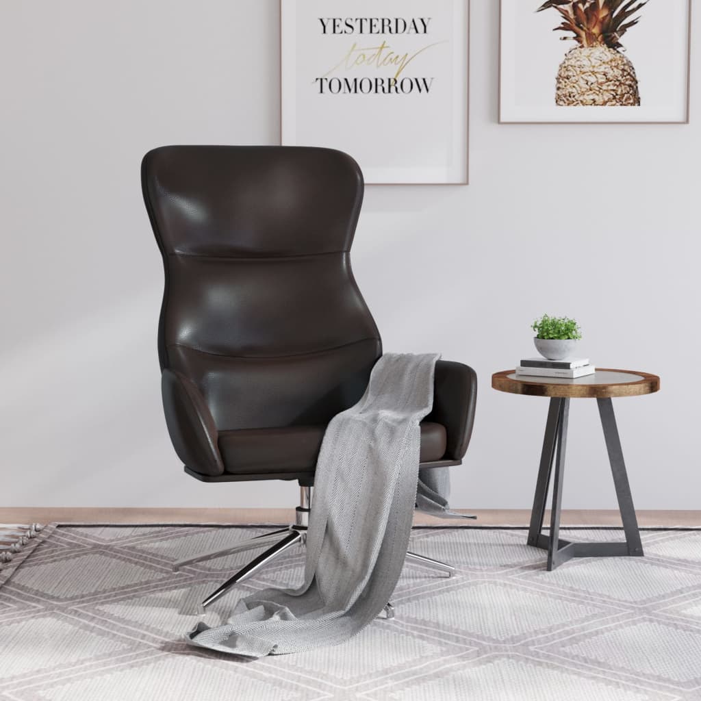 Homcom - Poltrona Design Eames Style Reclinabile con Poggiapiedi