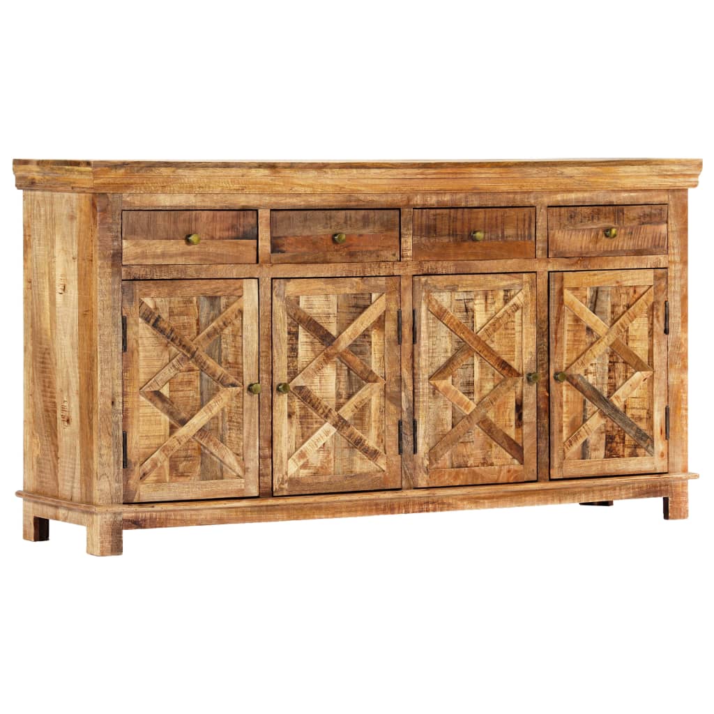 Credenza，Madia per salotto，Buffet da cucina con 4 Cassetti 160x40x85 cm Legno  Massello di Mango MCI582732 MaisonChic