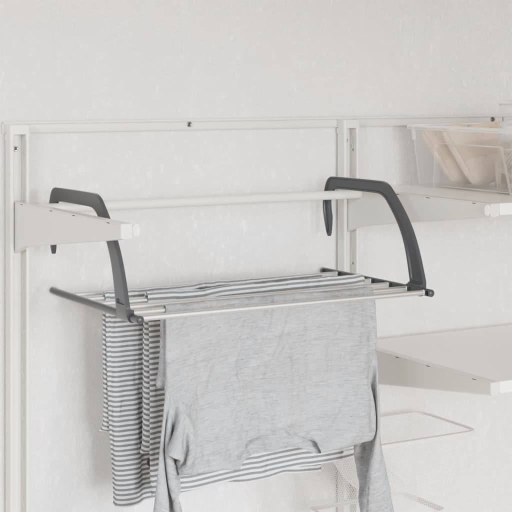 Porte manteau vidaXL Séchoir à linge pour balcon 89x25x(60-95) cm